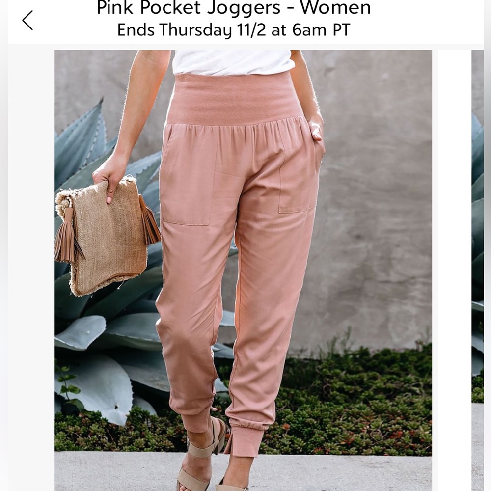 Pink joggers